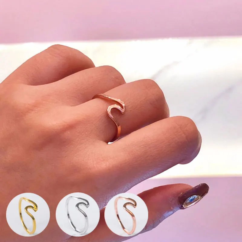 Mossovy Simple Wave Rose Gold Love Ring for Women Fashion Alloy Silver Gold Couple Ladies Rings for Women Jewelry
Mossovy Simple Wave Rose Gold Love Ring for Women Fashion Alloy Silver Gold Couple Ladies Rings for Women Jewelry