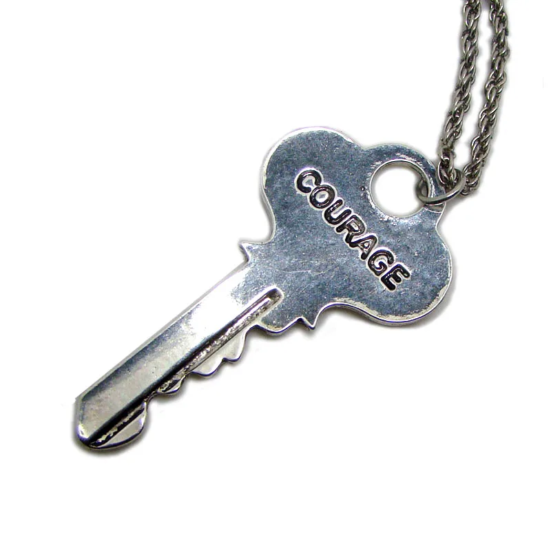 new design vintage antique silver COURAGE engraved words key pendant link chain fashion personalised necklace style jewelry
new design vintage antique silver COURAGE engraved words key pendant link chain fashion personalised necklace style jewelry