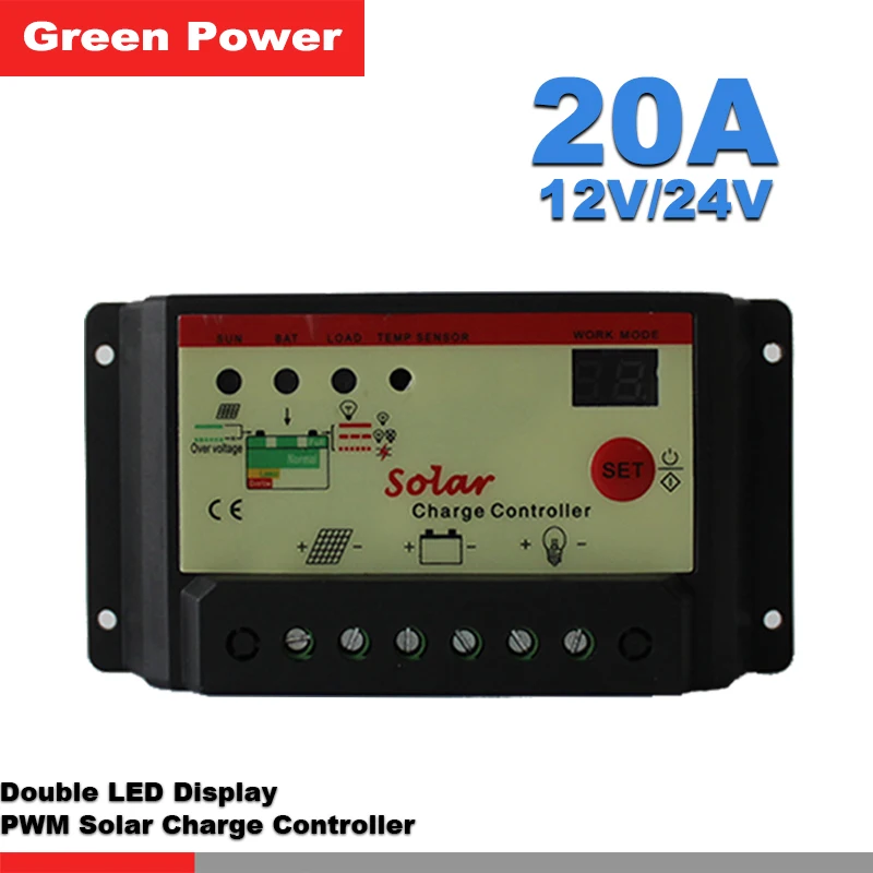 20A 12V/24V solar controller, Solar Cell panels Battery Charge Controller,LED display with timer and lighting control
20A 12V/24V solar controller, Solar Cell panels Battery Charge Controller,LED display with timer and lighting control