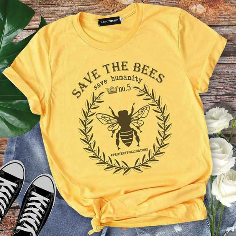 Save The Bees Shirt Save Humanity Crewneck T Shirt Women Save The Earth Environmental Bee Kind Graphic Tees Women Vegan Tshirt
Save The Bees Shirt Save Humanity Crewneck T Shirt Women Save The Earth Environmental Bee Kind Graphic Tees Women Vegan Tshirt