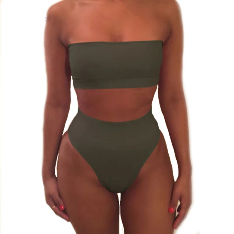 2018 NEW Style Bandeau Bikini Set Brazilian Swimwear Female Bathing Suit Women Sexy Swimsuit Biquinis Green Pure Color
2018 NEW Style Bandeau Bikini Set Brazilian Swimwear Female Bathing Suit Women Sexy Swimsuit Biquinis Green Pure Color