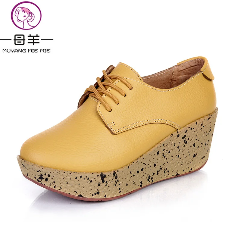 2017 New Fashion High Heels Women Genuine Leather Wedge Shoes Woman Casual Platform Shoes Female Single Wedges Women Pumps
2017 New Fashion High Heels Women Genuine Leather Wedge Shoes Woman Casual Platform Shoes Female Single Wedges Women Pumps