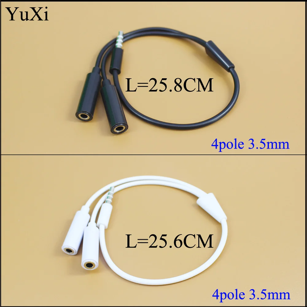 YuXi Hot sale 3.5 mm Earphone Headset Headphone MP3 MP4 Audio Stereo Plug Y Splitter Cable Adapter Jack 1 Male to 2 Dual Female
YuXi Hot sale 3.5 mm Earphone Headset Headphone MP3 MP4 Audio Stereo Plug Y Splitter Cable Adapter Jack 1 Male to 2 Dual Female