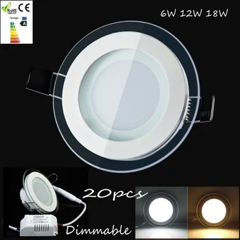 20pcs Dimmable led panel light 6w12w 18w Round glass LED Ceiling Recessed Light AC85-265V LED Panel Light SMD5730 Free Shipping
20pcs Dimmable led panel light 6w12w 18w Round glass LED Ceiling Recessed Light AC85-265V LED Panel Light SMD5730 Free Shipping