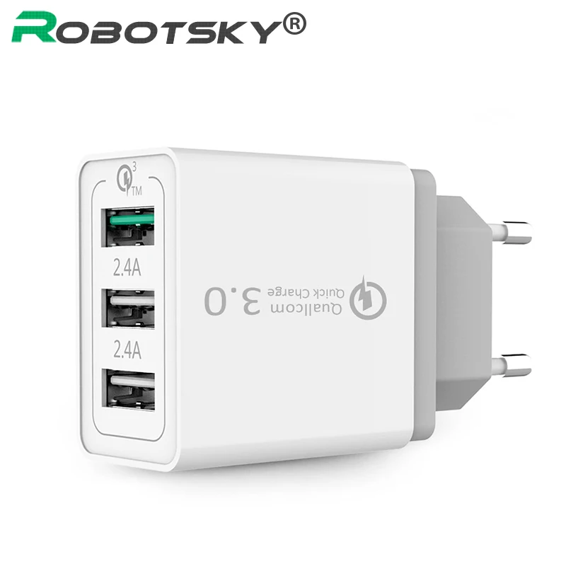 Quick Charge 3.0 Fast Charge 3Port USB Phone Charger Adapter Wall Charger For Samsung Galaxy S7 S6 Note8 LG G4 Xiaomi 3
Quick Charge 3.0 Fast Charge 3Port USB Phone Charger Adapter Wall Charger For Samsung Galaxy S7 S6 Note8 LG G4 Xiaomi 3