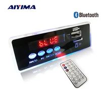 Aiyima 12 v 블루 led mp3 오디오 디코더 보드 무손실 flac ape 4.2 블루투스 디코더 원격 제어 tf 카드 fm 라디오(China)
