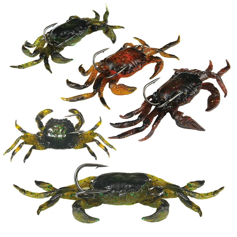 5pcs 10cm/3.94in 30g/1.06oz Soft Fishing Lures Artificial Bait Crab with Sharp Hooks, Jigging Lure Sea Creature Tackle Fake Bait
5pcs 10cm/3.94in 30g/1.06oz Soft Fishing Lures Artificial Bait Crab with Sharp Hooks, Jigging Lure Sea Creature Tackle Fake Bait