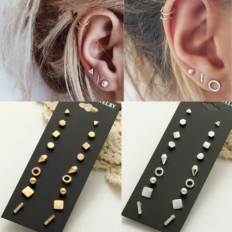 Minimalist Mixed Small Earrings Set Simple Geometric Stud Earrings for Women Girls Tiny Ear Studs Pendientes Kleine Oorbellen
Minimalist Mixed Small Earrings Set Simple Geometric Stud Earrings for Women Girls Tiny Ear Studs Pendientes Kleine Oorbellen