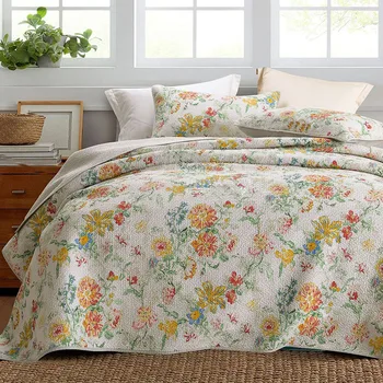 Quality Flowers Printed Bedspread Quilt Set 3pcs Quilted Cotton Quilts Bed Covers AB-side King Queen Size 230*250cm Coverlets
Quality Flowers Printed Bedspread Quilt Set 3pcs Quilted Cotton Quilts Bed Covers AB-side King Queen Size 230*250cm Coverlets