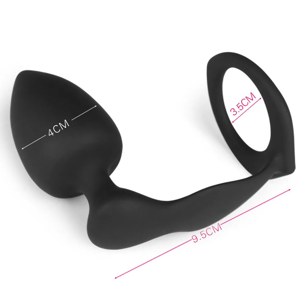 Anal Sex Toy Men Silicone Anal Plug Of The Male Prostate Double Penny Butt Plug Penis Massager