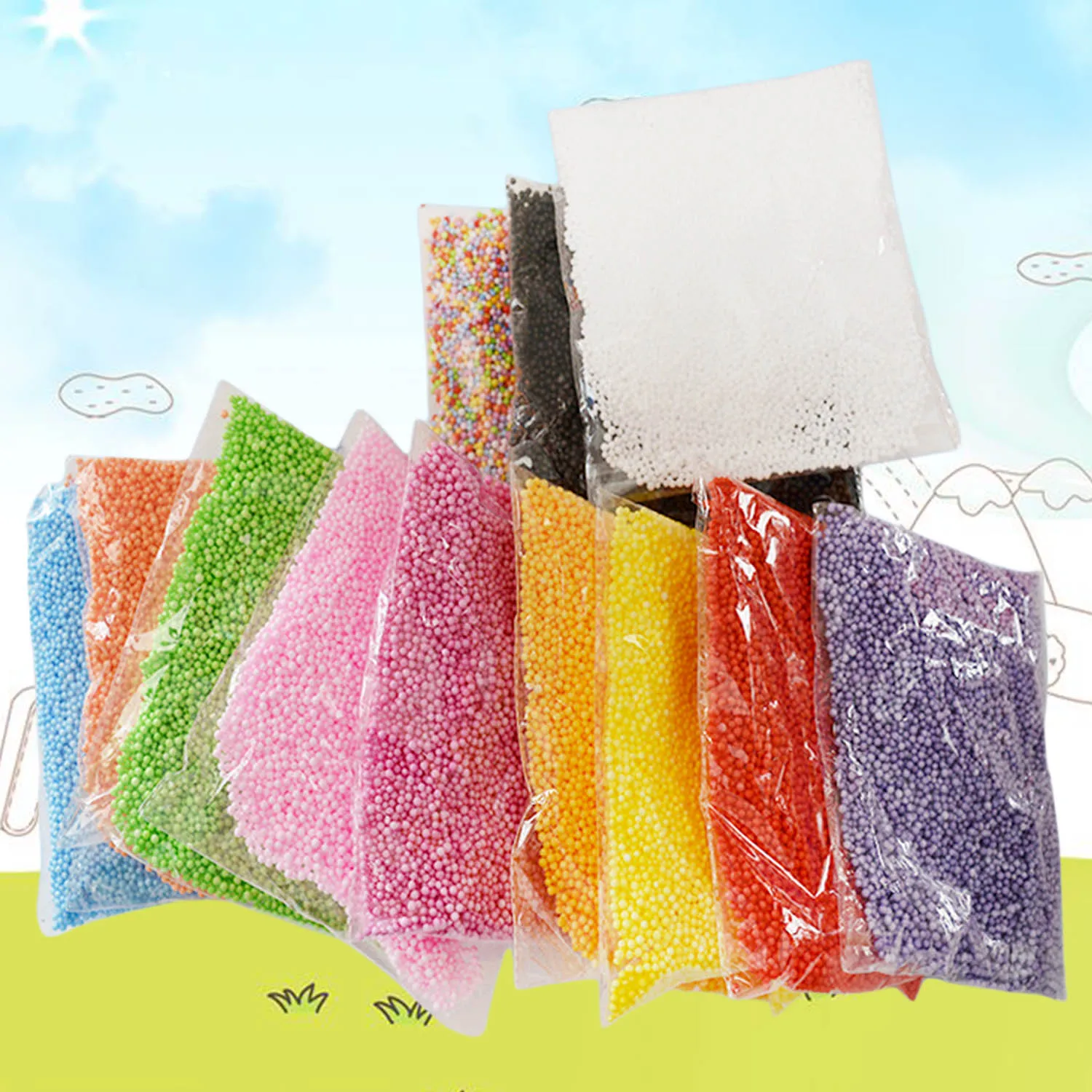 12 Packs Fashion Decorative Assorted Colors Micro Polystyrene Styrofoam Slime Foam Balls Beads Set Toys Slime Making DIY Craft
12 Packs Fashion Decorative Assorted Colors Micro Polystyrene Styrofoam Slime Foam Balls Beads Set Toys Slime Making DIY Craft