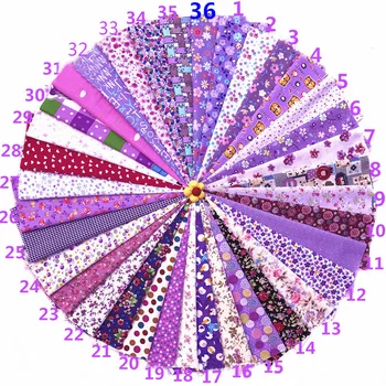 36 color mixed purple flower Printed cotton Fabric for Handmade Sewing Material Patchwork Curtain Needlework DIY craft 20*30cm
36 color mixed purple flower Printed cotton Fabric for Handmade Sewing Material Patchwork Curtain Needlework DIY craft 20*30cm