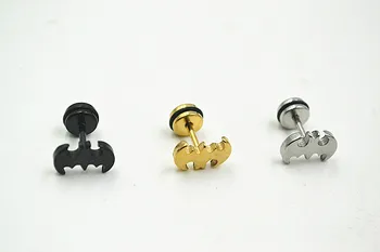 50pcs Free Shippment Body Jewelry- Stainless Steel Ear Studs Batman Cool Men/Women Earring
50pcs Free Shippment Body Jewelry- Stainless Steel Ear Studs Batman Cool Men/Women Earring