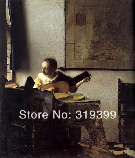 Johannes Vermeer 100% handmade Linen Canvas Oil Painting Reproduction,Woman with a Lute near a Window ,Free DHL,Old Master Paint
Johannes Vermeer 100% handmade Linen Canvas Oil Painting Reproduction,Woman with a Lute near a Window ,Free DHL,Old Master Paint