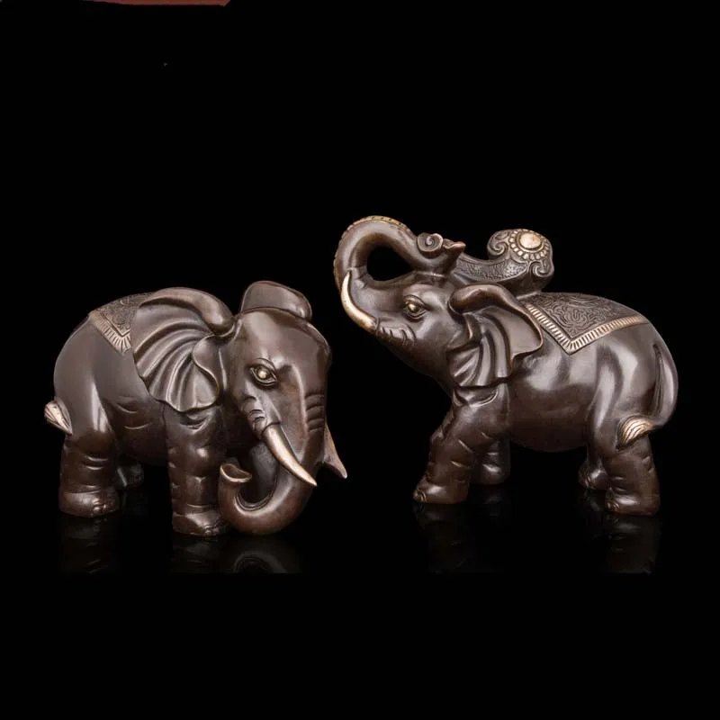 Arts Crafts Copper Modern China's Blessing Pair Elephant Figurines feng shui Fortune Chinese Bronze Statue sculptures elefante b
Arts Crafts Copper Modern China's Blessing Pair Elephant Figurines feng shui Fortune Chinese Bronze Statue sculptures elefante b