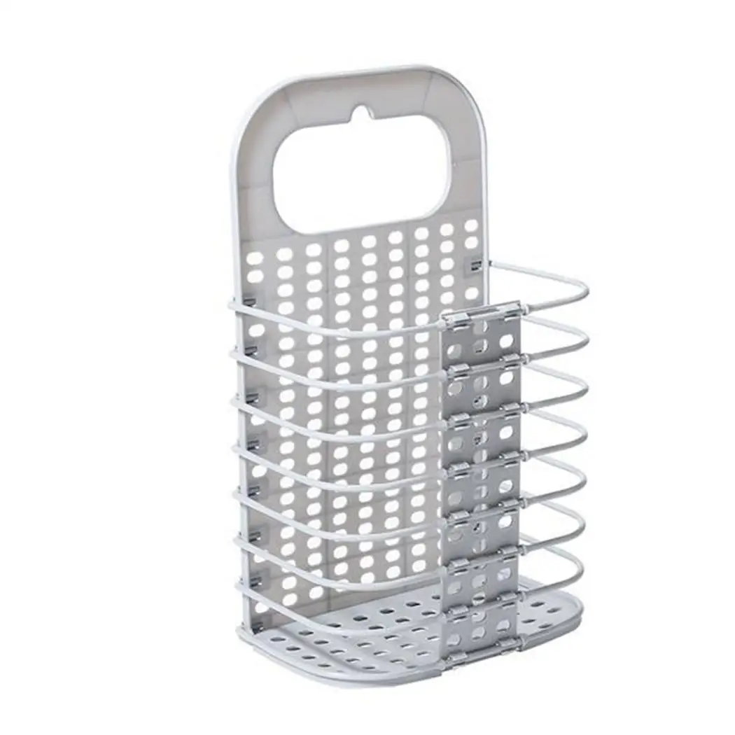 Household Collapsible Storage Basket Bathroom Clothes Gray, White Home Wall-mounted Hamper
Household Collapsible Storage Basket Bathroom Clothes Gray, White Home Wall-mounted Hamper