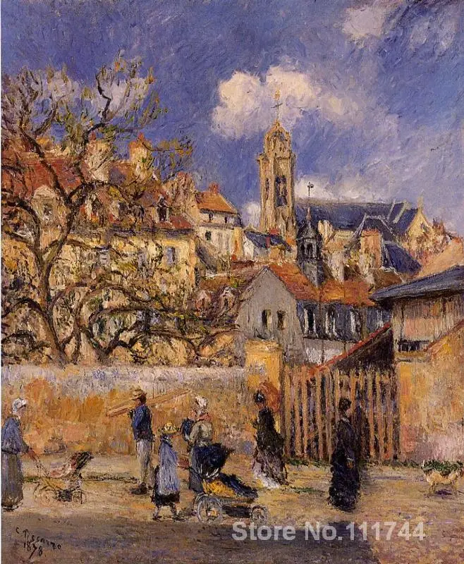 

famous artwork The Park in Charrettes Pontoise Camille Pissarro paintings High quality Hand painted