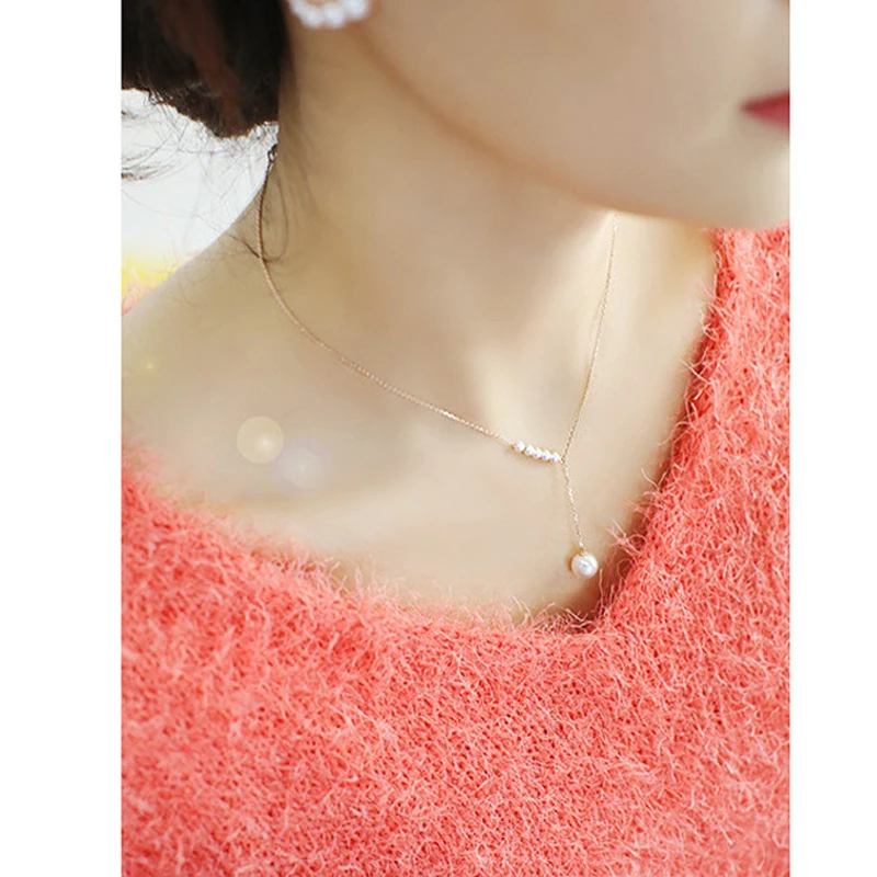 ABS pearl pendant gold silver color chain women necklace Korean drama TV star choker necklaces/bizuteria/collar perlas/schmuck
ABS pearl pendant gold silver color chain women necklace Korean drama TV star choker necklaces/bizuteria/collar perlas/schmuck