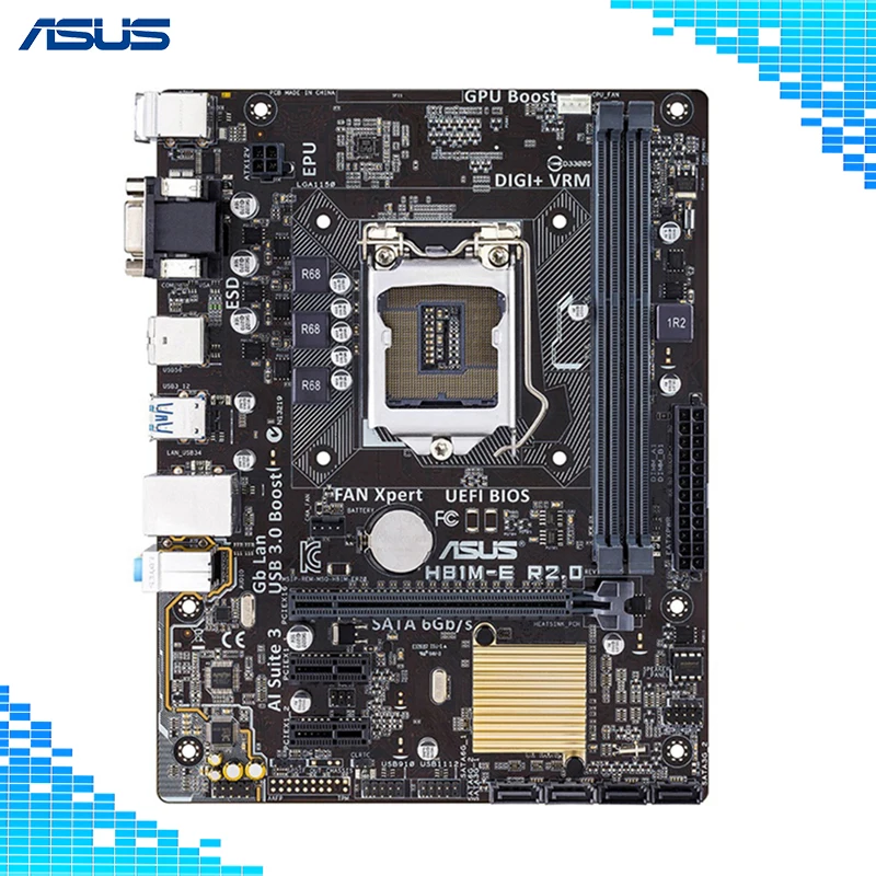 Asus H81M-E R2.0 Desktop Motherboard Intel H81 Chipset Socket LGA 1150 Micro ATX
Asus H81M-E R2.0 Desktop Motherboard Intel H81 Chipset Socket LGA 1150 Micro ATX
