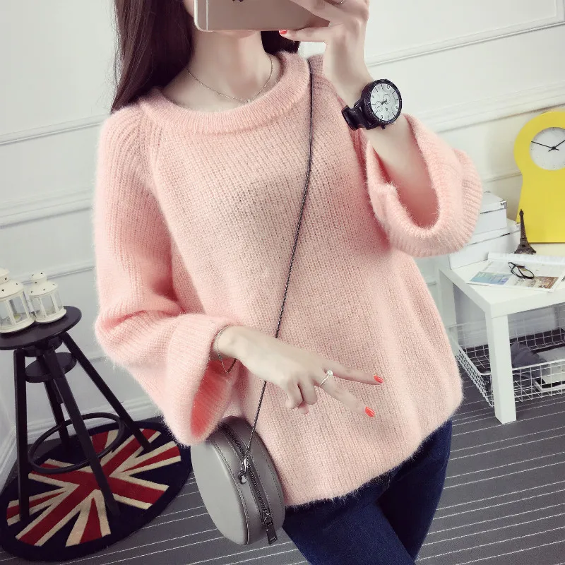 Women Pullover Sweater 2019 Autumn New Brand Fashion Warm Pullovers High Quality Candy Colors pull femme Comfort Soft Wool 956
Women Pullover Sweater 2019 Autumn New Brand Fashion Warm Pullovers High Quality Candy Colors pull femme Comfort Soft Wool 956