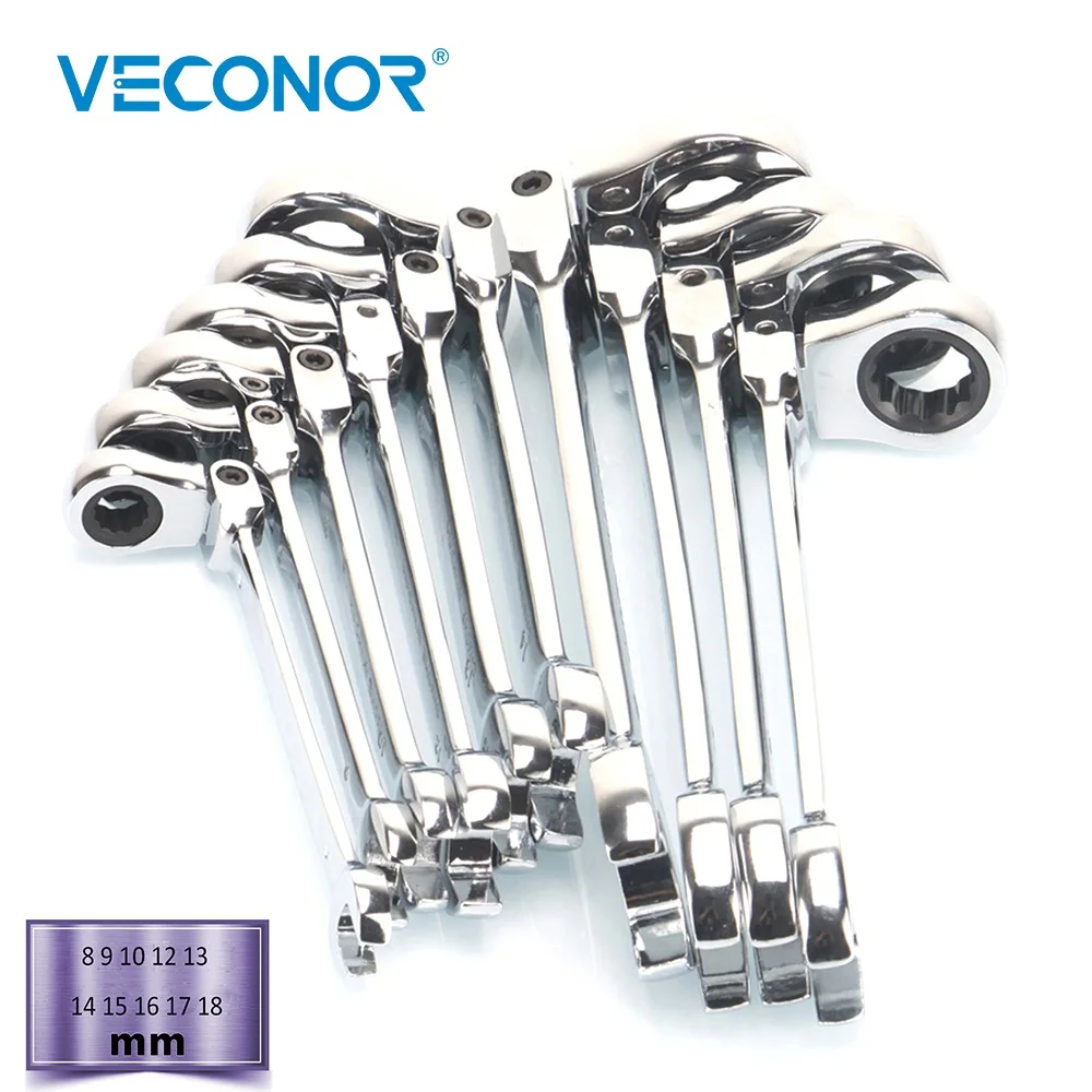 8-18mm Ratchet Combination Wrench Set A Set of Keys Ratcheting Spanner Flexible Head 72 Teeth Full Polish Multi Tools
8-18mm Ratchet Combination Wrench Set A Set of Keys Ratcheting Spanner Flexible Head 72 Teeth Full Polish Multi Tools
