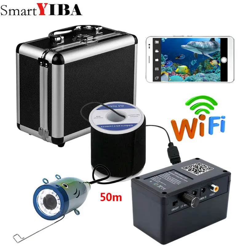 SmartYIBA HD Wifi Wireless 50M Underwater Fishing Camera Video Recording For IOS Android APP Supports Video Record
SmartYIBA HD Wifi Wireless 50M Underwater Fishing Camera Video Recording For IOS Android APP Supports Video Record