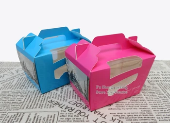 12x7x9cm Clear window cake Box with handle, Packing Gift Boxes with pvc window for Candy/Cake/gift/Cookie/Cupcake Display Box
12x7x9cm Clear window cake Box with handle, Packing Gift Boxes with pvc window for Candy/Cake/gift/Cookie/Cupcake Display Box