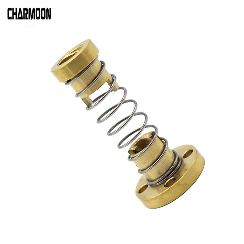 T8 Anti Backlash Spring Loaded Nut Elimination Gap Nut for 8mm Acme Threaded Rod Lead Screws DIY CNC 3D Printer Parts
T8 Anti Backlash Spring Loaded Nut Elimination Gap Nut for 8mm Acme Threaded Rod Lead Screws DIY CNC 3D Printer Parts