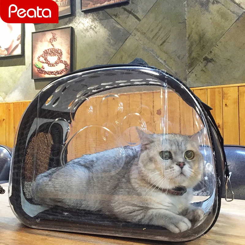 Сумка на одно плечо для домашних животных уличный Прозрачный складной дорожный