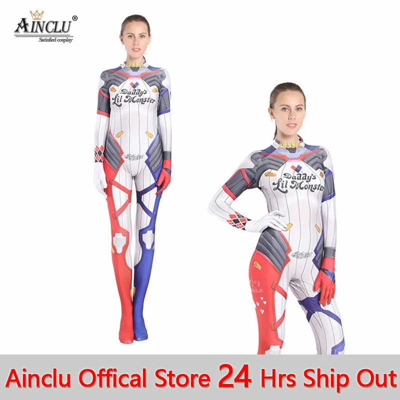 Adults Kids Suicide Squad Harley Quinn Cosplay Costumes 3D Printing Lycra Women Girls Purim Halloween Zentai Bodysuits Suits
Adults Kids Suicide Squad Harley Quinn Cosplay Costumes 3D Printing Lycra Women Girls Purim Halloween Zentai Bodysuits Suits