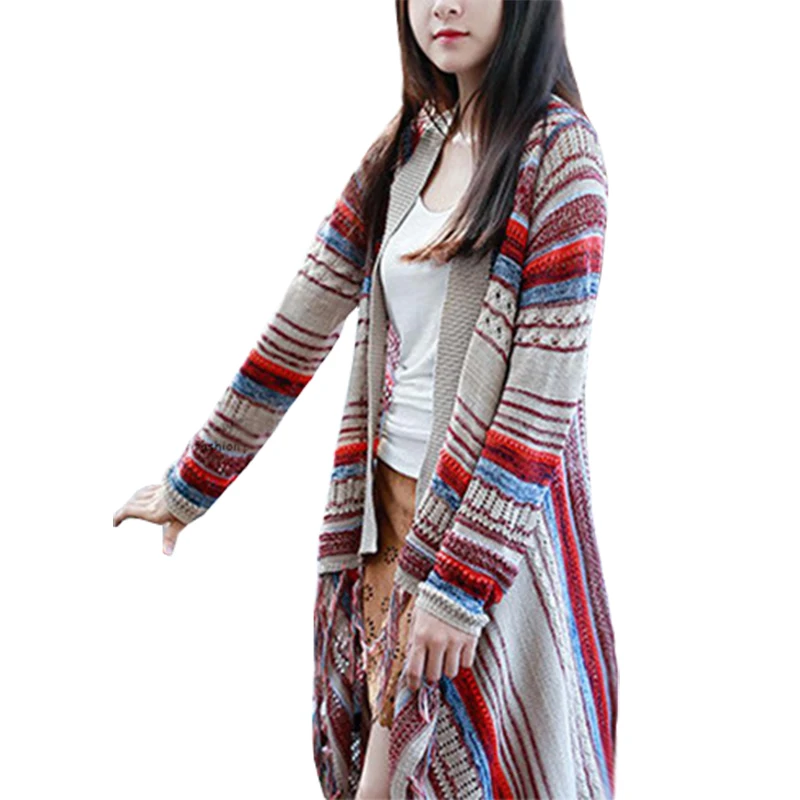 Sweater Women Nation Wind Tassel Autumn Winter Vintage Knit Cardigan Coat Long Loose Sweaters Clothing Vestidos LXJ370
Sweater Women Nation Wind Tassel Autumn Winter Vintage Knit Cardigan Coat Long Loose Sweaters Clothing Vestidos LXJ370