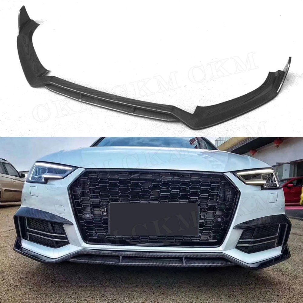 Car Racing Two Layer Carbon Fiber Front Bumper Lip Spoiler Splitters for Audi A4 S4 B9 2017 2018 2019
Car Racing Two Layer Carbon Fiber Front Bumper Lip Spoiler Splitters for Audi A4 S4 B9 2017 2018 2019