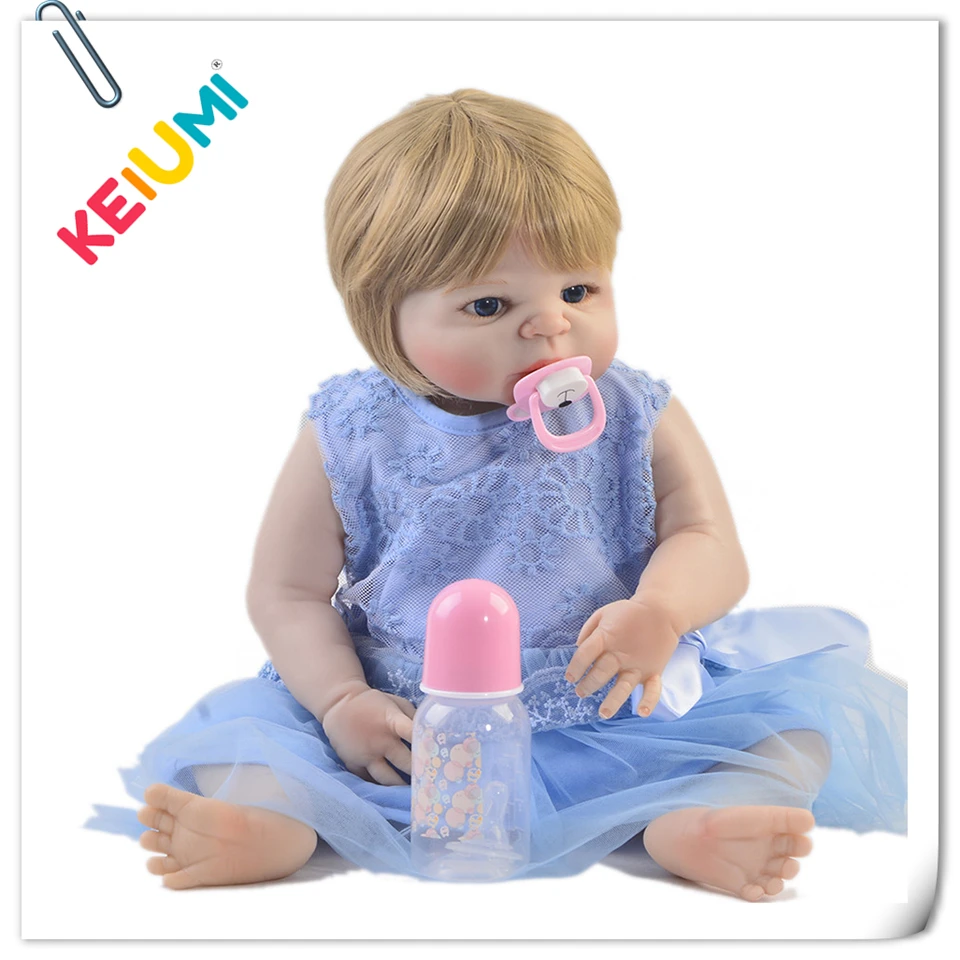 KEIUMI 23'' Lovely Reborn Baby Dolls Full Body Silicone Vinyl Lifelike Princess 57 cm Babies Reborn For Girl XMAS Birthday Gifts
KEIUMI 23'' Lovely Reborn Baby Dolls Full Body Silicone Vinyl Lifelike Princess 57 cm Babies Reborn For Girl XMAS Birthday Gifts