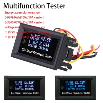 Multifunctional OLED voltmeter Ammeter power meter Thermometer timer Battery capacity tester DC 33/110V 3/10A Power Supply
Multifunctional OLED voltmeter Ammeter power meter Thermometer timer Battery capacity tester DC 33/110V 3/10A Power Supply
