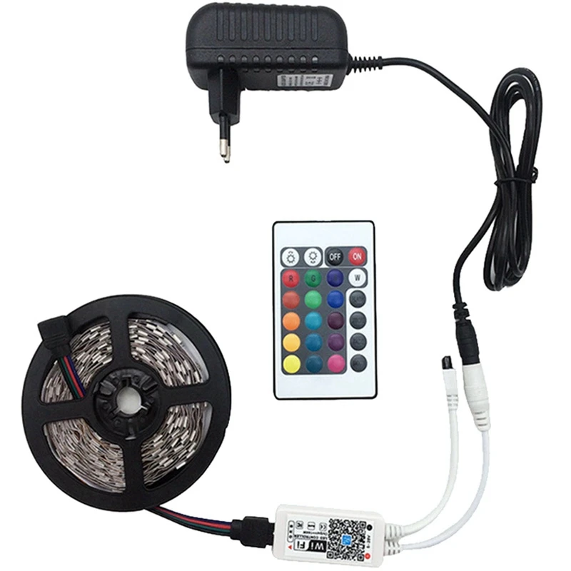 5M Wifi Rgb Led Strip Light Waterproof Smd5050 Dc12V Led Tiras Diode Flexible Ribbon Contoller+Plug Led Strip(Eu Plug)
5M Wifi Rgb Led Strip Light Waterproof Smd5050 Dc12V Led Tiras Diode Flexible Ribbon Contoller+Plug Led Strip(Eu Plug)