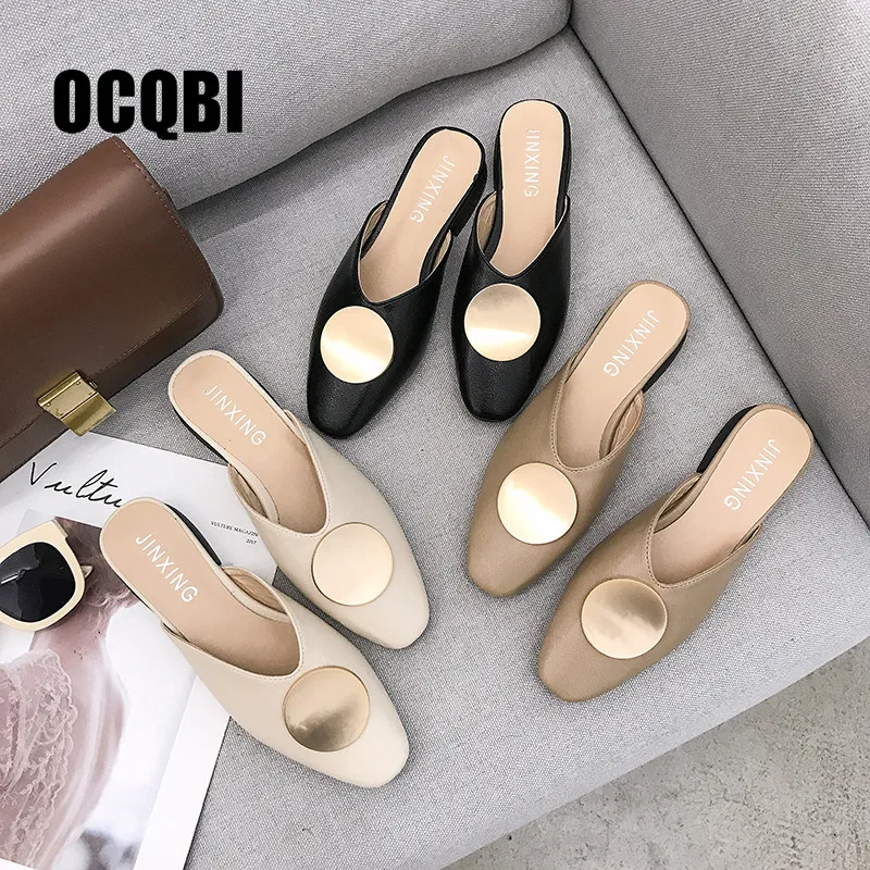 2019 Summer Women Slippers Close Toe Beach Slides Slip On Flip Flops Women Casual Flats Shoes Metal Buckle Female Flip Flops
2019 Summer Women Slippers Close Toe Beach Slides Slip On Flip Flops Women Casual Flats Shoes Metal Buckle Female Flip Flops