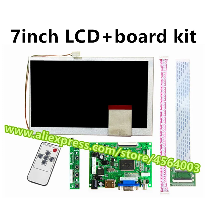 7 inch 60pins 800*480 display LCD Controller KR070PC5S KR070PC7S screen monitor driver board HDMI VGA 2AV kit for Raspberry Pi
7 inch 60pins 800*480 display LCD Controller KR070PC5S KR070PC7S screen monitor driver board HDMI VGA 2AV kit for Raspberry Pi