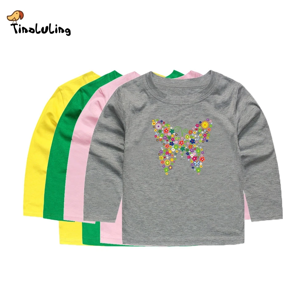 TINOLULING Baby Girls Long Sleeve Butterfly Flower Printing T Shirts Kids Animal T-Shirt Kids Tees Children Tops For 2-14 Years
TINOLULING Baby Girls Long Sleeve Butterfly Flower Printing T Shirts Kids Animal T-Shirt Kids Tees Children Tops For 2-14 Years