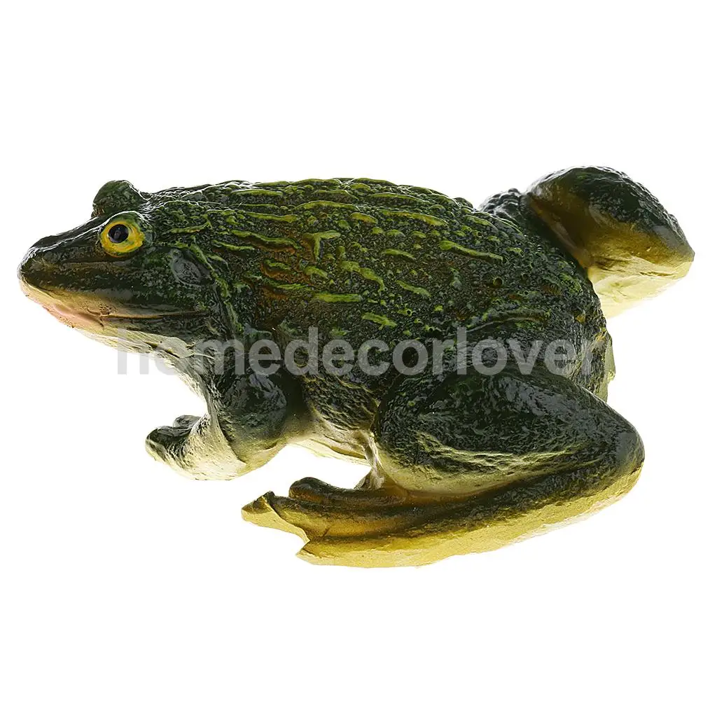 Mini Frog Resin Ornament Figurines Miniatures Bonain Decor for Home Garden Backyard Outdoor Decoration - Green