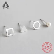 Small Hollow Square Triangle Hexagon Pearl 925 Sterling Silver for Women Earrings 4 pcs/set
Small Hollow Square Triangle Hexagon Pearl 925 Sterling Silver for Women Earrings 4 pcs/set
