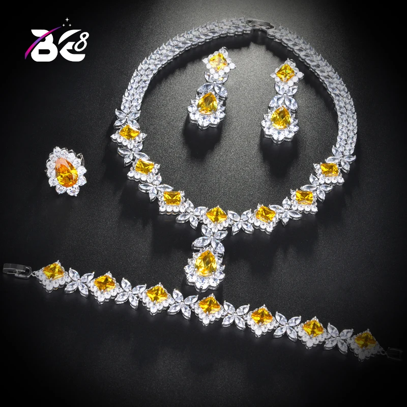 Be 8 Latest Fashion Clear Stone Brilliant Cubic Zirconia Wedding Jewelry Sets Women Bridal 4 Pcs Earring Ring Necklace Set S159
Be 8 Latest Fashion Clear Stone Brilliant Cubic Zirconia Wedding Jewelry Sets Women Bridal 4 Pcs Earring Ring Necklace Set S159