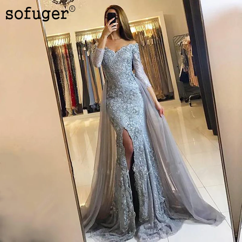 Sexy High Long Dress Embroidery vestido de festa longue Bow sashes Evening Dress Slit Mermaid skirt
Sexy High Long Dress Embroidery vestido de festa longue Bow sashes Evening Dress Slit Mermaid skirt