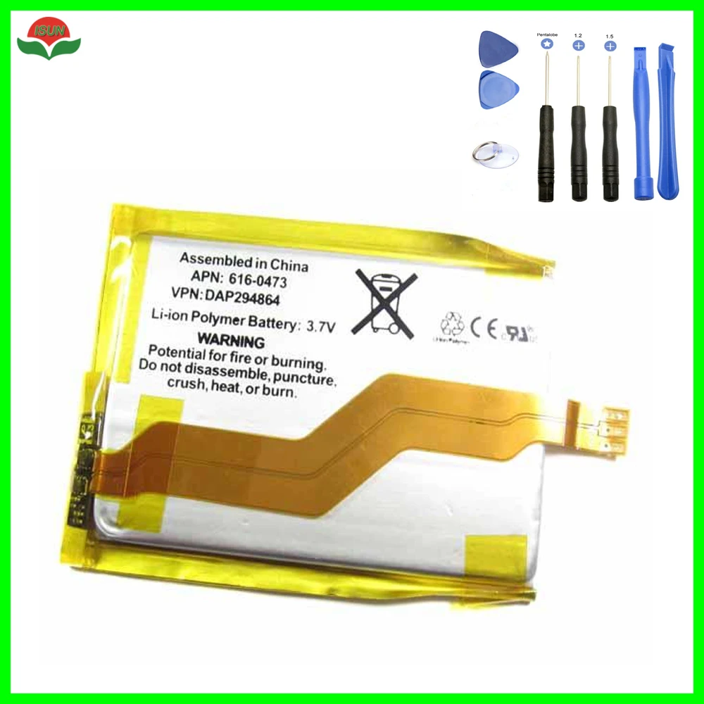 

ISUN Original Quality Touch 3 Battery for iPod Touch 3rd 3g Gen battery Replacement Battery 8gb 16gb 32gb With Free Tools