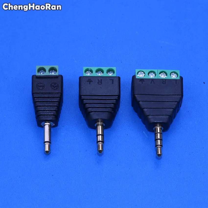 ChengHaoRan 3.5mm 1/8 Inch Stereo Male to AV Screw Video Balun Terminal 3.5mm Jack 2/3/4 Pin Male Terminal Block Plug Connector
ChengHaoRan 3.5mm 1/8 Inch Stereo Male to AV Screw Video Balun Terminal 3.5mm Jack 2/3/4 Pin Male Terminal Block Plug Connector