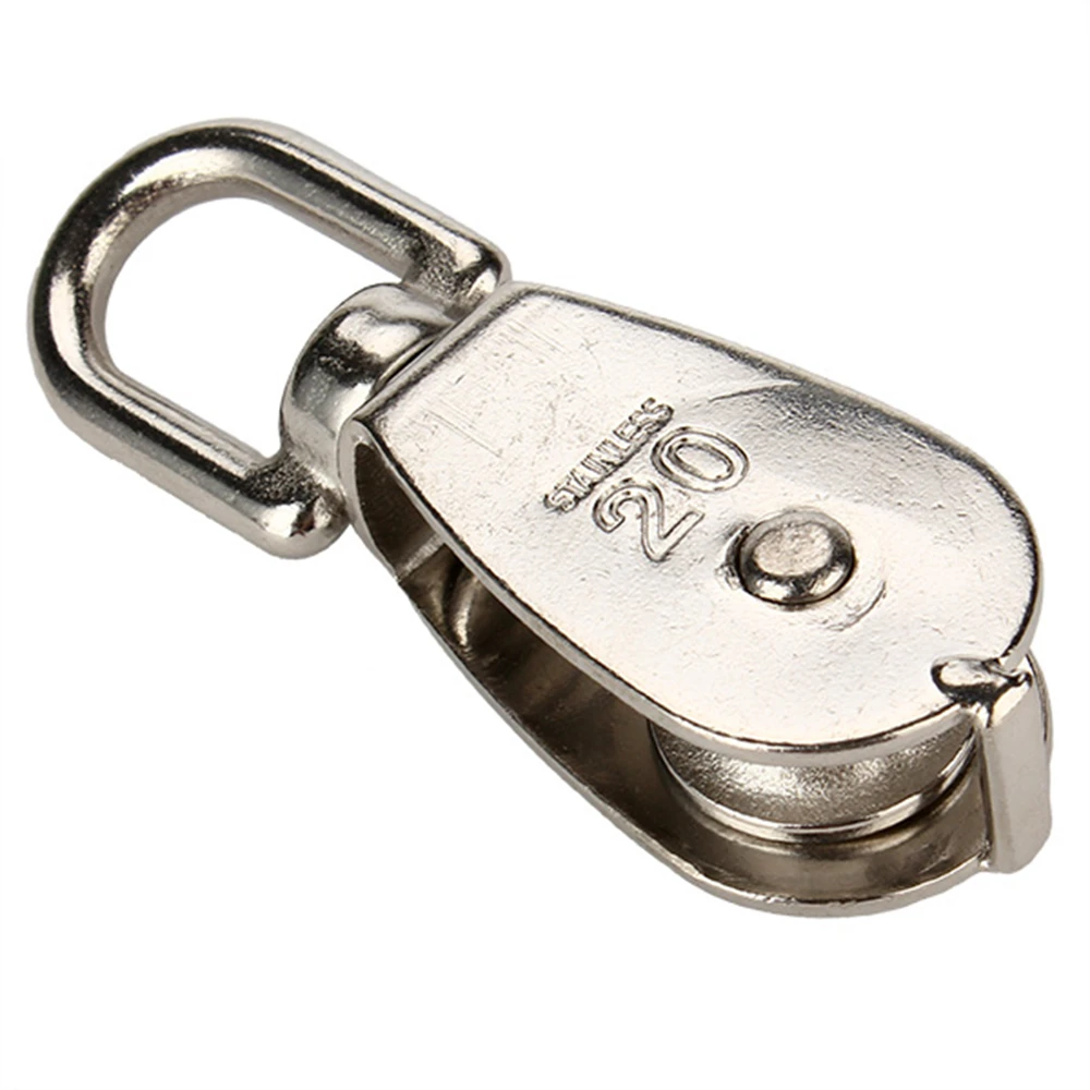 1Pcs M20 Stainless Steel Heavy Duty Steel Single Wheel Swivel Lifting Rope Single Pulley Block Pulley Block Chain Traction Wheel
1Pcs M20 Stainless Steel Heavy Duty Steel Single Wheel Swivel Lifting Rope Single Pulley Block Pulley Block Chain Traction Wheel