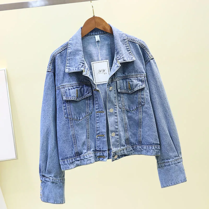 Bat Coats Woman 2019 Spring New Korean Edition Bat Sleeve Loose Student BF Short Design Leisure Cowboy Jacket Blue Denim Coats
Bat Coats Woman 2019 Spring New Korean Edition Bat Sleeve Loose Student BF Short Design Leisure Cowboy Jacket Blue Denim Coats