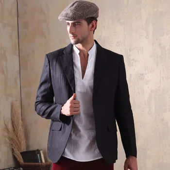 2019 Spring Autumn New Casual Blazers Men Suits Linen Thin Slim Fit Pocket Slim Fit Men Jackets Black A5379 
2019 Spring Autumn New Casual Blazers Men Suits Linen Thin Slim Fit Pocket Slim Fit Men Jackets Black A5379