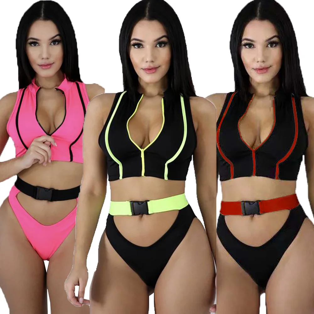Sexy European and American Large Size Women's Beach Wind Vest suit, Pull, Leaking Waist. Hot Day Two-piece
Sexy European and American Large Size Women's Beach Wind Vest suit, Pull, Leaking Waist. Hot Day Two-piece