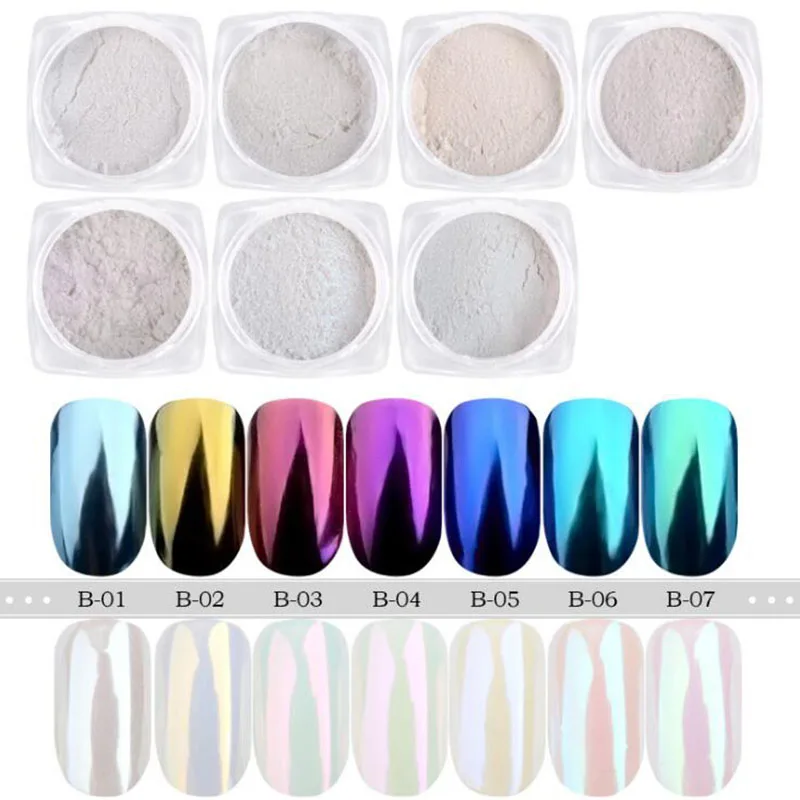 7 boxes/set Pearl Shell Chameleon Mirror Nail Powder Glitters DIY Shell Nail Art Chrome Pigment Dust Manicure Decoration
7 boxes/set Pearl Shell Chameleon Mirror Nail Powder Glitters DIY Shell Nail Art Chrome Pigment Dust Manicure Decoration