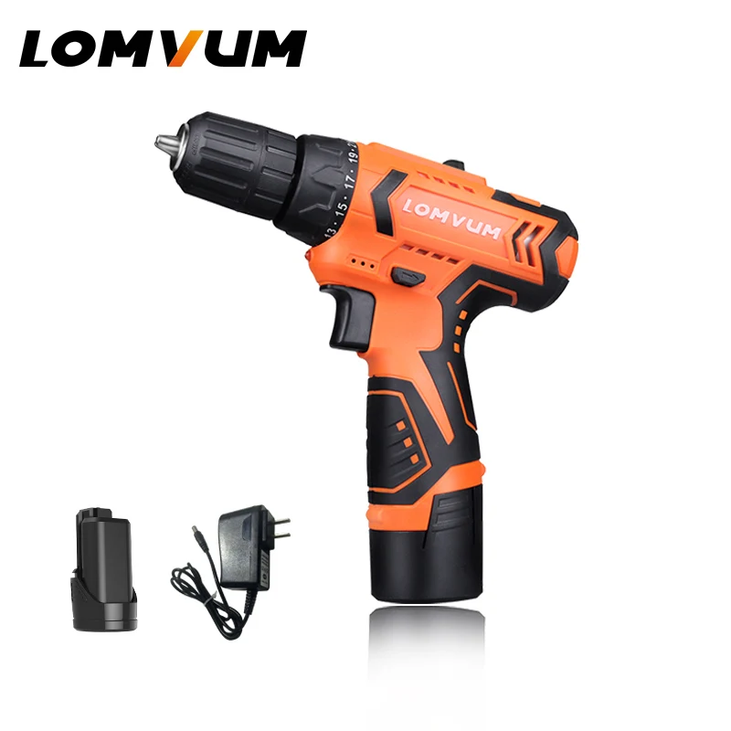 LOMVUM 12V 16V 24V 2 Speed Electric Screwdriver Set Drill Carry Box 1 Speed Mini Electric Cordless Drills Battery Power Tools
LOMVUM 12V 16V 24V 2 Speed Electric Screwdriver Set Drill Carry Box 1 Speed Mini Electric Cordless Drills Battery Power Tools